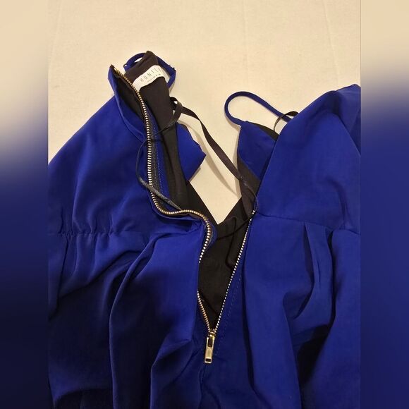 Hunter Bell New York Royal Blue V-neck Jumpsuit Size 0 - Picture 5 of 13